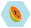 Papaya picada